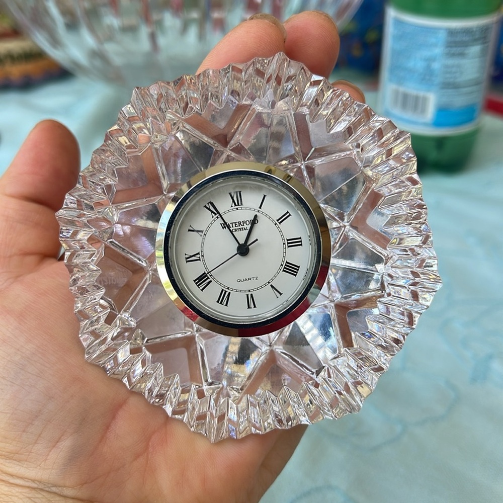 Vintage Waterford Diamond Clock with Starburst Design stamped - Picture 6 of 10